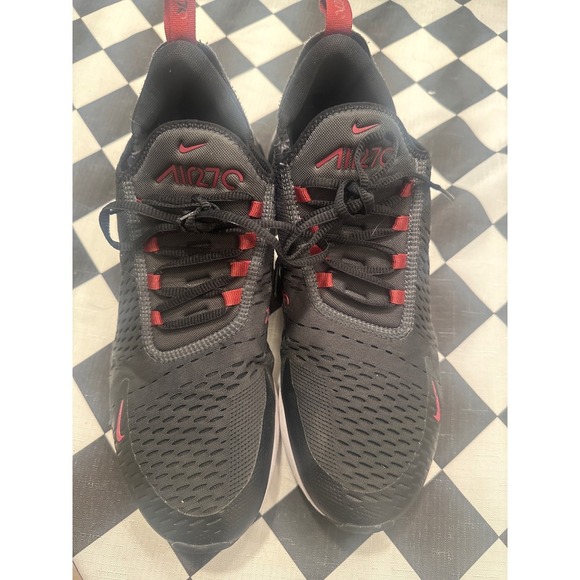 Nike Air Max 270 Mens Running Shoes Sneakers Black anthrosite Athletic Size 12 - Picture 1 of 7